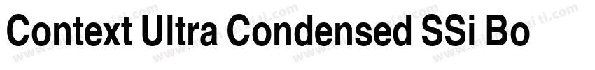 Context Ultra Condensed SSi Bold Ultra Condensed字体转换